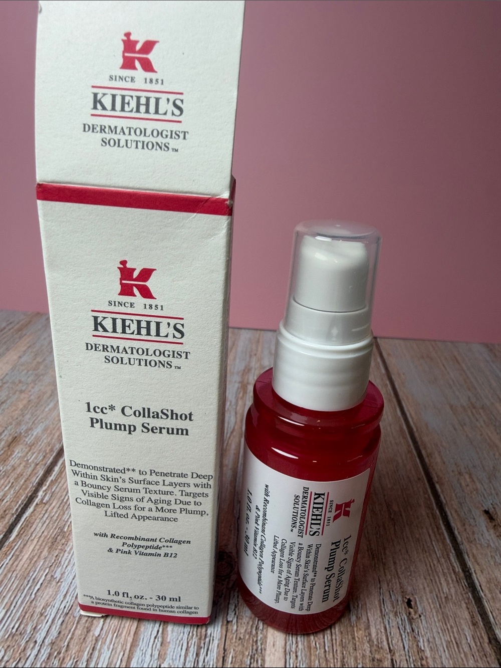 Kiehl's CollaShot Plump Serum - Red & White